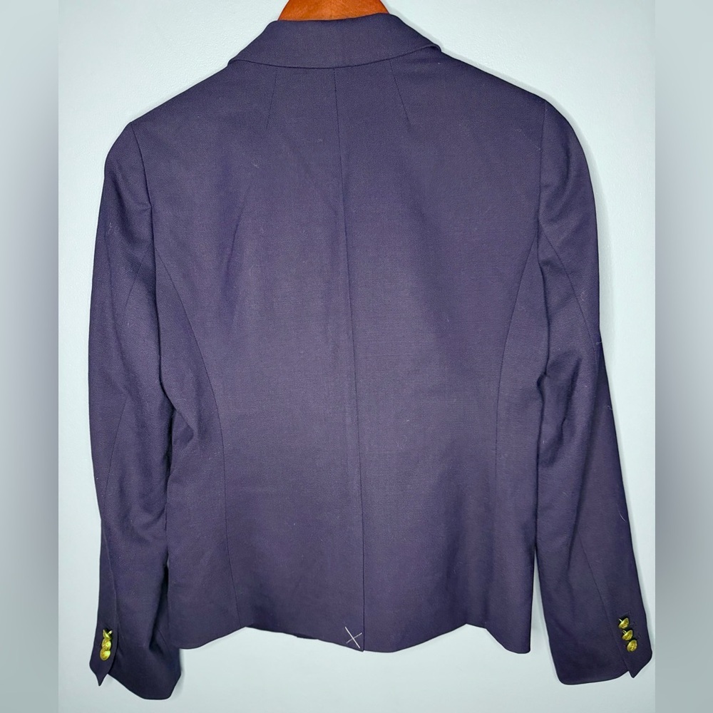 NWOT J. Crew Dalton Blazer Women’s Navy Italian Wool Gold Buttons | Size 4 - Picture 9 of 10
